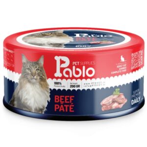 111 کنسرو گربه بالغ پابلو (گوشت) 200 گرمی