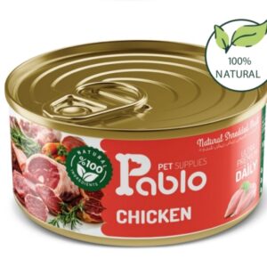 کنسرو نچرال بچه گربه پابلو (مرغ) 120 گرمی