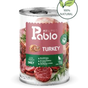 کنسرو نچرال گربه بالغ پابلو  (گوشت بوقلمون) 400 گرمی