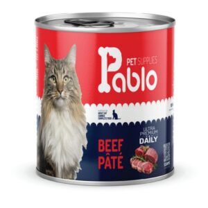 111 کنسرو گربه بالغ پابلو (گوشت گاو) 800 گرمی