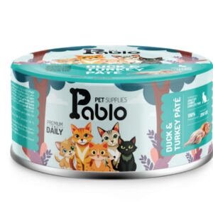 111 کنسرو گربه بالغ پابلو (بوقلمون و اردک) 200 گرمی