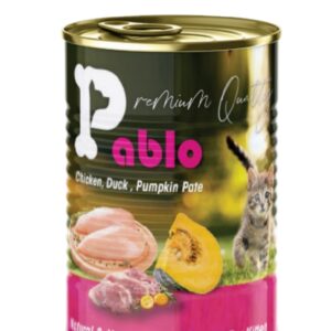 222 کنسرو بچه گربه پابلو (مرغ،اردک و کدو) 400 گرمی