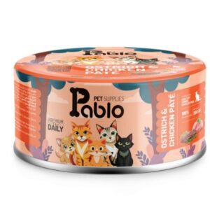 333 کنسرو گربه بالغ پابلو (مرغ و شترمرغ) 200 گرمی