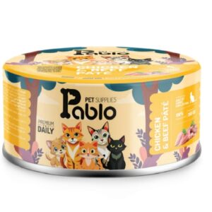 999 کنسرو گربه بالغ پابلو (مرغ و گوشت) 200 گرمی