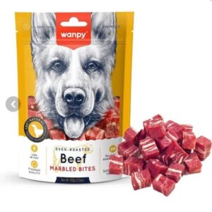 تشویقی سگ ونپی طعم تکه های گوشت ۱۰۰ گرمی تاریخ انقضا ۲۰۲۷٫۶